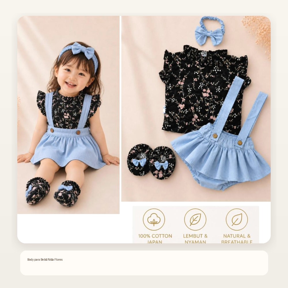 Body para Bebé Niña Flores