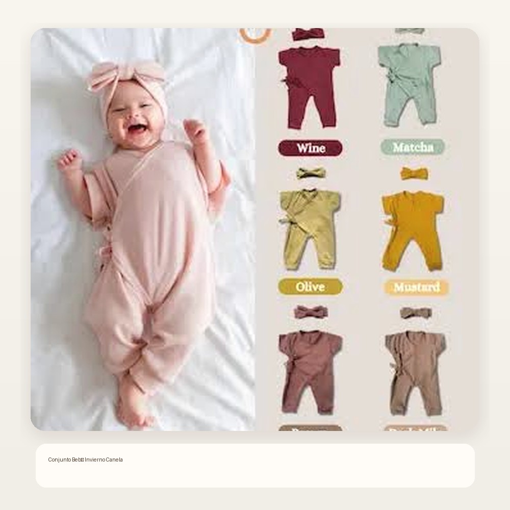 Conjunto Bebé Invierno Canela